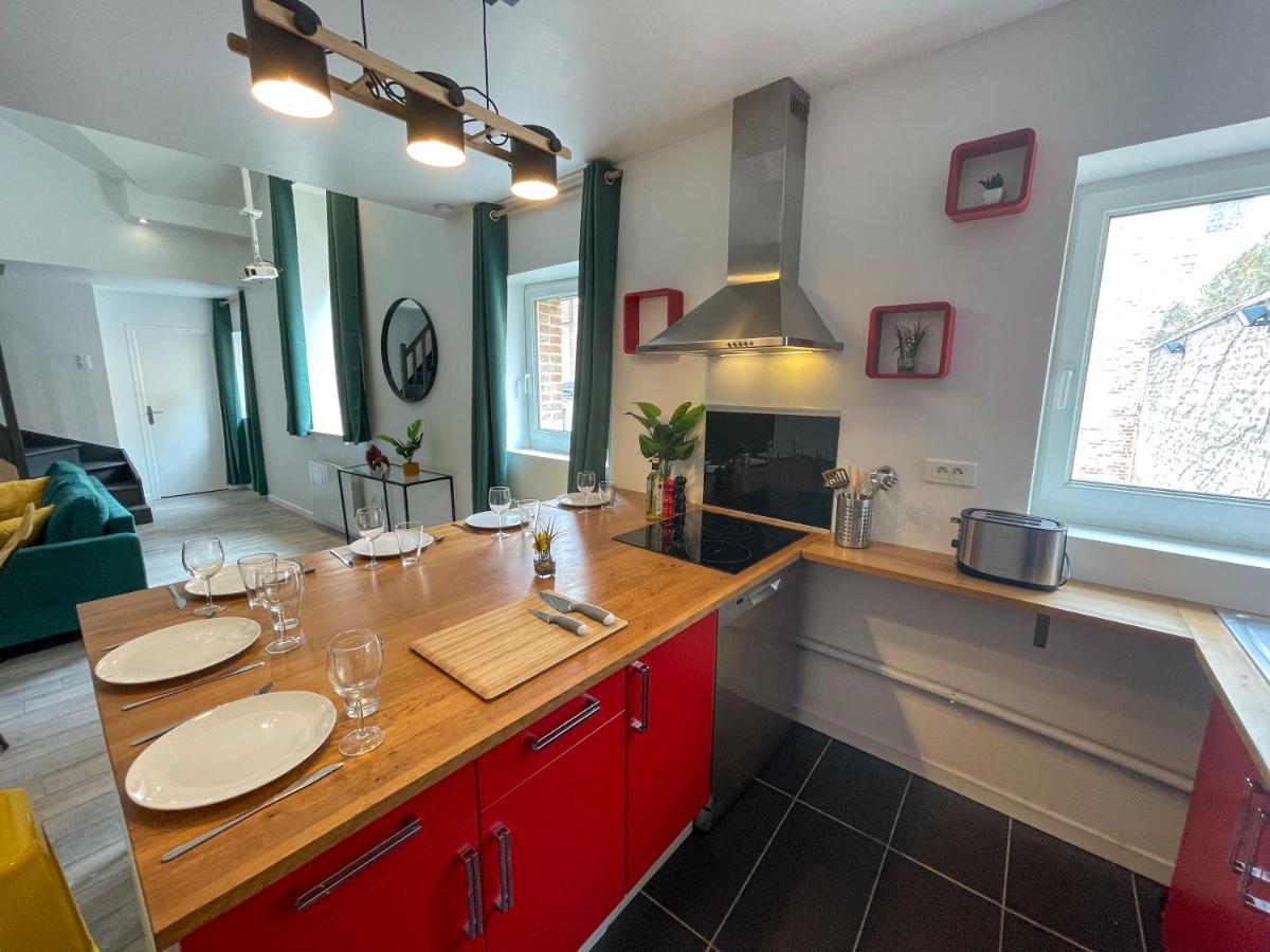 Superbe Appartement-Sauna-Cinema-Parking-Gare Amiens Exteriör bild