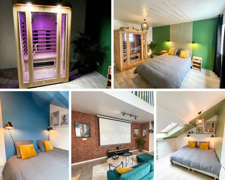 Superbe Appartement-Sauna-Cinema-Parking-Gare Amiens Exteriör bild