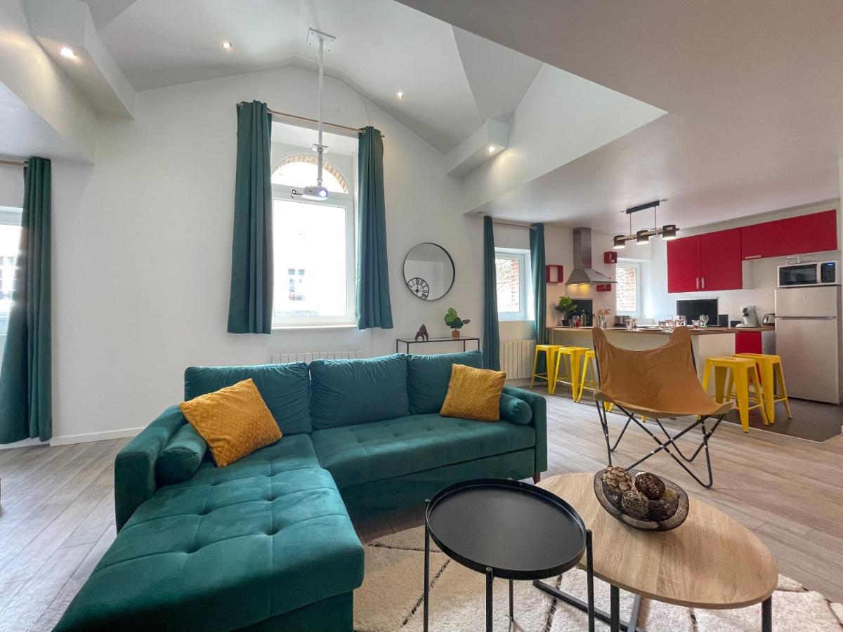 Superbe Appartement-Sauna-Cinema-Parking-Gare Amiens Exteriör bild