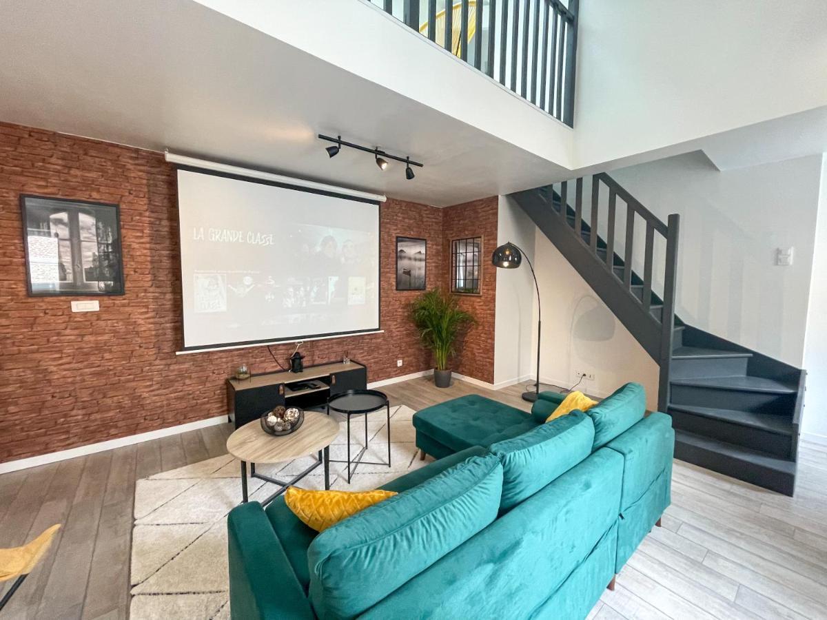 Superbe Appartement-Sauna-Cinema-Parking-Gare Amiens Exteriör bild