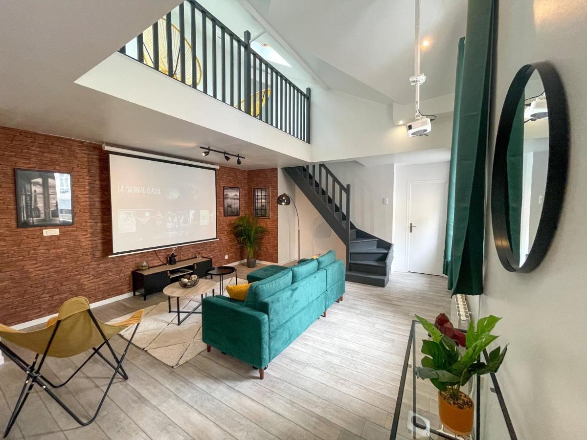 Superbe Appartement-Sauna-Cinema-Parking-Gare Amiens Exteriör bild