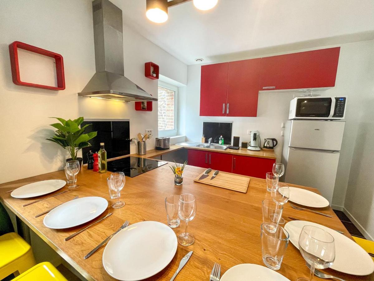 Superbe Appartement-Sauna-Cinema-Parking-Gare Amiens Exteriör bild