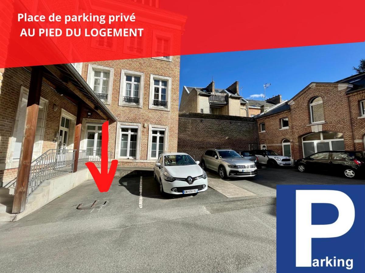 Superbe Appartement-Sauna-Cinema-Parking-Gare Amiens Exteriör bild