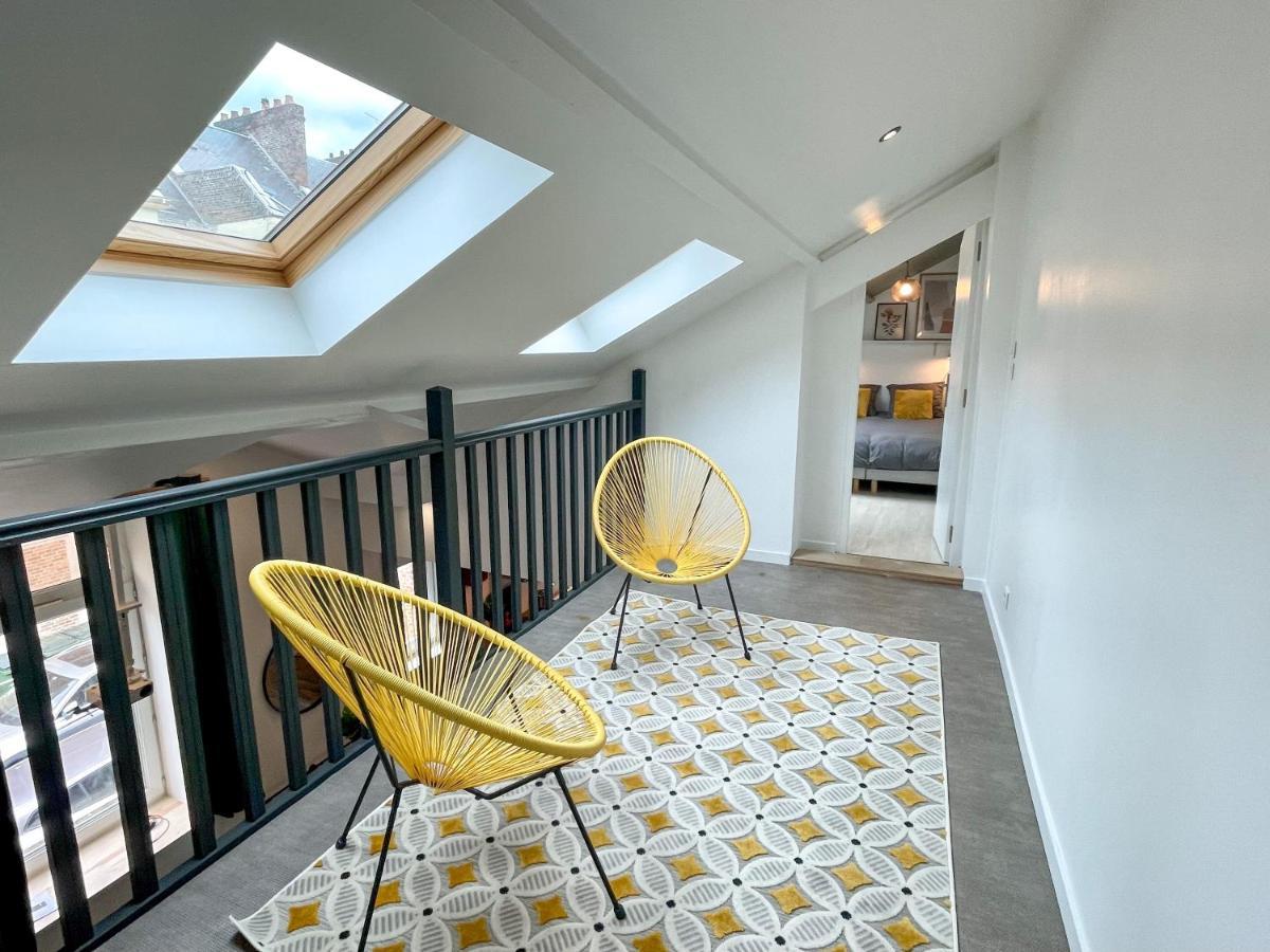 Superbe Appartement-Sauna-Cinema-Parking-Gare Amiens Exteriör bild
