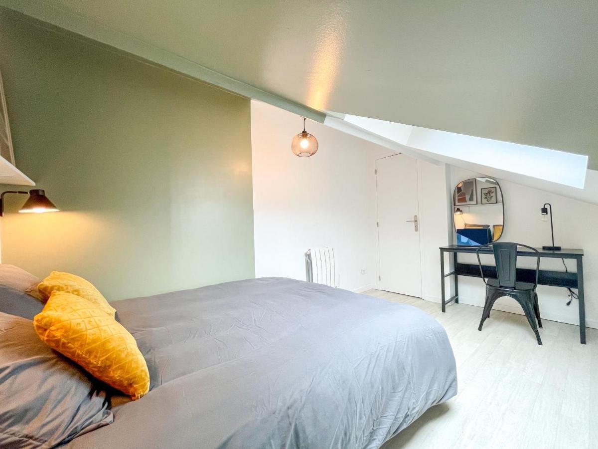 Superbe Appartement-Sauna-Cinema-Parking-Gare Amiens Exteriör bild