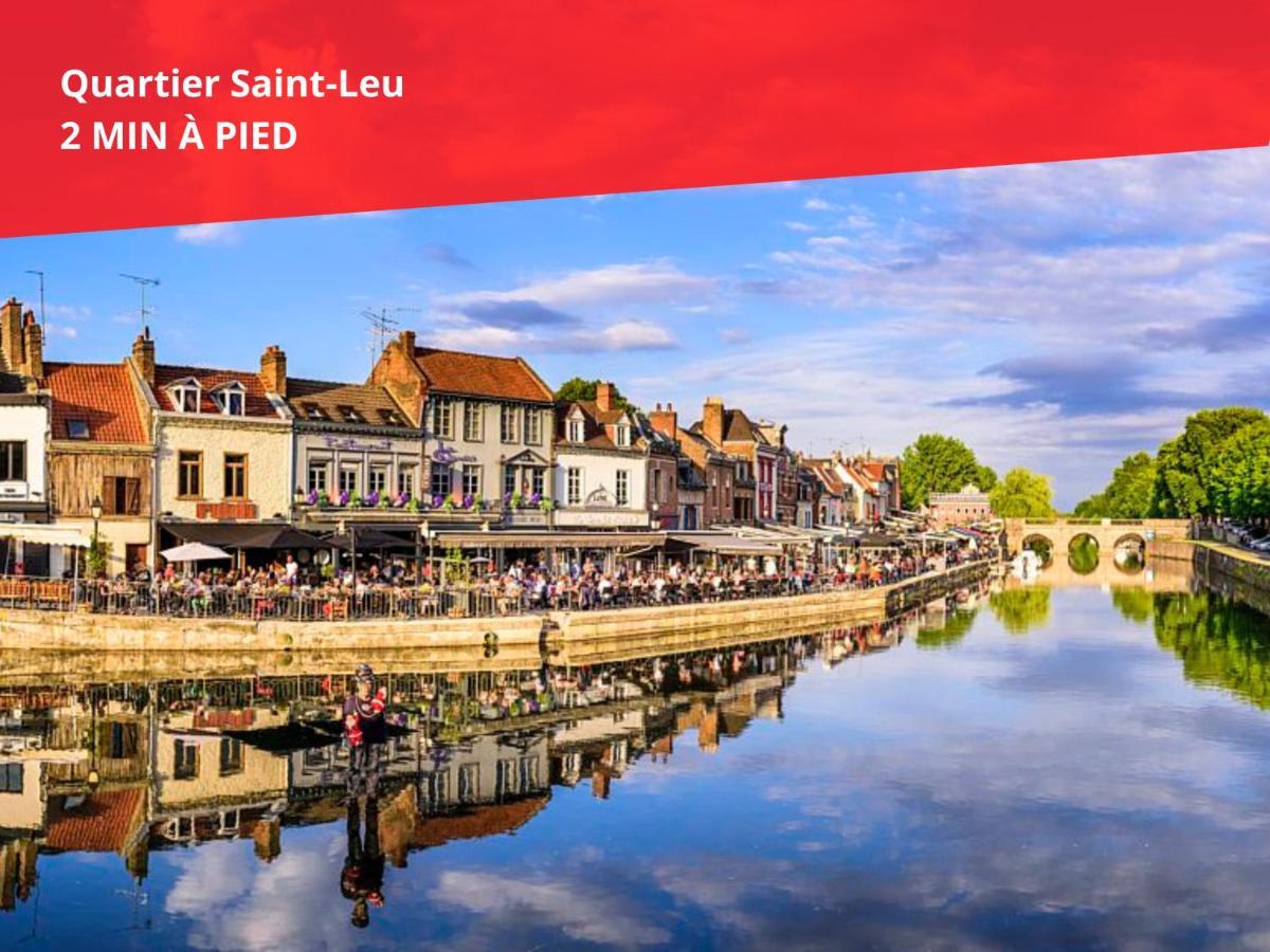 Superbe Appartement-Sauna-Cinema-Parking-Gare Amiens Exteriör bild