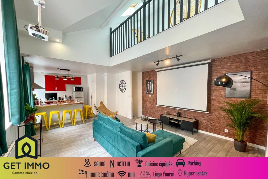 Superbe Appartement-Sauna-Cinema-Parking-Gare Amiens Exteriör bild